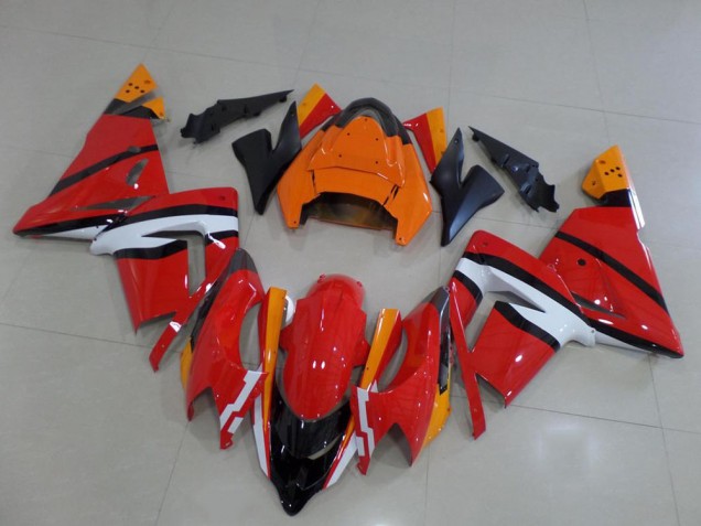 Affordable 2003-2005 Orange Black and White Kawasaki ZX10R Bike Fairings Canada Affordable 2003-2005 Orange Black and White Kawasaki ZX10R Bike Fairings Canada