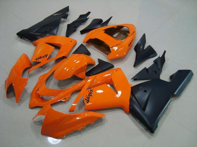 Affordable 2003-2005 Ornage Matte Black Kawasaki ZX10R Motorbike Fairing Canada Affordable 2003-2005 Ornage Matte Black Kawasaki ZX10R Motorbike Fairing Canada