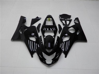 Affordable 2004-2005 Glossy Black Suzuki GSXR 600/750 Bike Fairing Kit Canada
