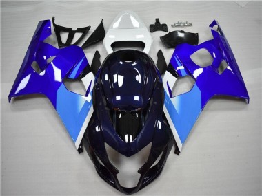 Affordable 2004-2005 Blue White Suzuki GSXR 600/750 Bike Fairing Kit Canada