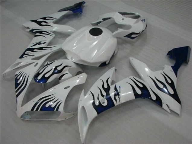 Affordable 2004-2006 White Blue Flame Yamaha YZF R1 Replacement Fairings Canada Affordable 2004-2006 White Blue Flame Yamaha YZF R1 Replacement Fairings Canada