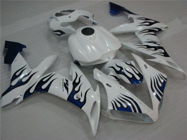 Affordable 2004-2006 White Blue Flame Yamaha YZF R1 Replacement Fairings Canada Affordable 2004-2006 White Blue Flame Yamaha YZF R1 Replacement Fairings Canada