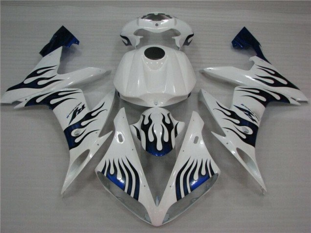 Affordable 2004-2006 White Blue Flame Yamaha YZF R1 Replacement Fairings Canada Affordable 2004-2006 White Blue Flame Yamaha YZF R1 Replacement Fairings Canada