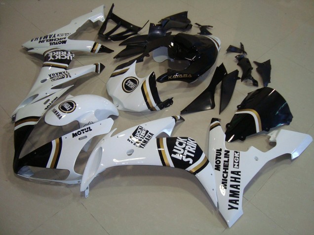Affordable 2004-2006 Black Gold White Yamaha YZF R1 Bike Fairing Kit Canada