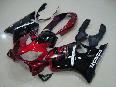 Affordable 2004-2007 Candy Red Black Honda CBR600 F4i Motorcycle Fairing Kit Canada