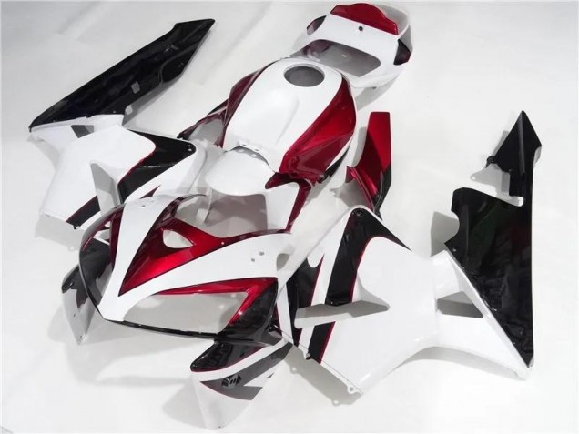 Affordable 2005-2006 Red White Black Honda CBR600RR Motorcycle Fairing Canada Affordable 2005-2006 Red White Black Honda CBR600RR Motorcycle Fairing Canada