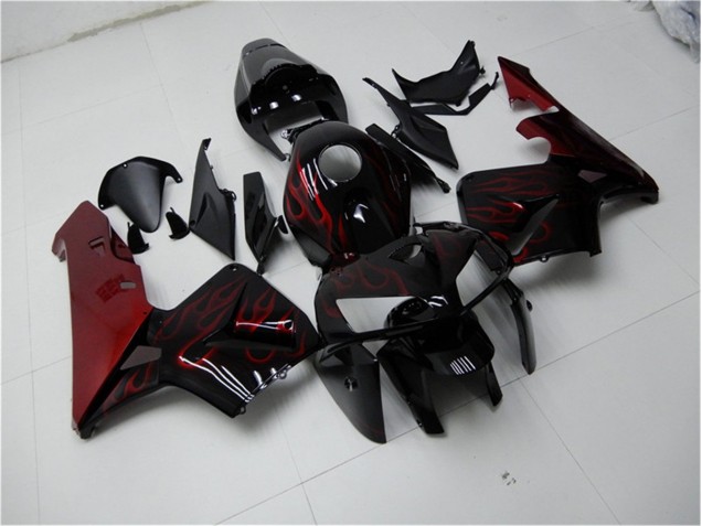 Affordable 2005-2006 Red Flame Black Honda CBR600RR Bike Fairings Canada