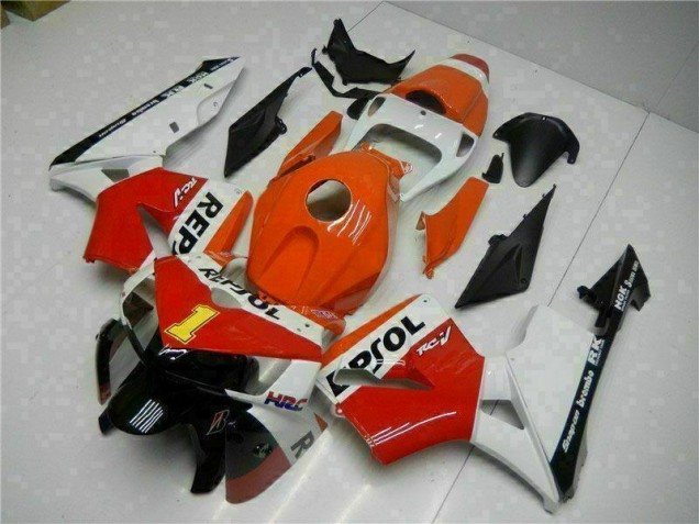 Affordable 2005-2006 Orange Repsol Honda CBR600RR Bike Fairing Kit Canada