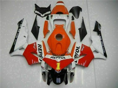 Affordable 2005-2006 Orange Repsol Honda CBR600RR Bike Fairing Kit Canada