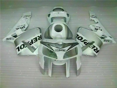 Affordable 2005-2006 White Repsol Honda CBR600RR Motorbike Fairing Kits Canada