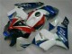 Affordable 2005-2006 White Blue Honda CBR600RR Moto Fairings Canada