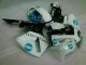 Affordable 2005-2006 White Blue Honda CBR600RR Motorcyle Fairings Canada
