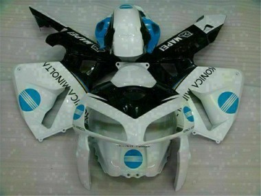 Affordable 2005-2006 White Blue Honda CBR600RR Motorcyle Fairings Canada