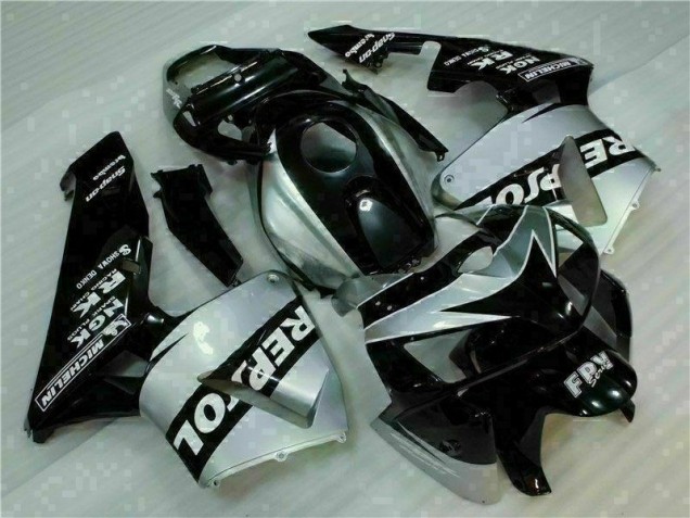 Affordable 2005-2006 Black Silver Repsol Honda CBR600RR Motorcycle Fairings Kit Canada Affordable 2005-2006 Black Silver Repsol Honda CBR600RR Motorcycle Fairings Kit Canada
