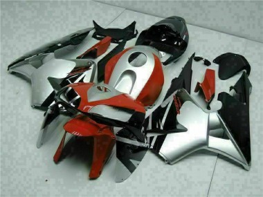 Affordable 2005-2006 Black Silver Red Honda CBR600RR Motorcycle Fairings Canada