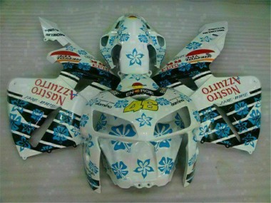 Affordable 2005-2006 White Blue Nastro Azzurro 46 Honda CBR600RR Motorcycle Fairing Canada