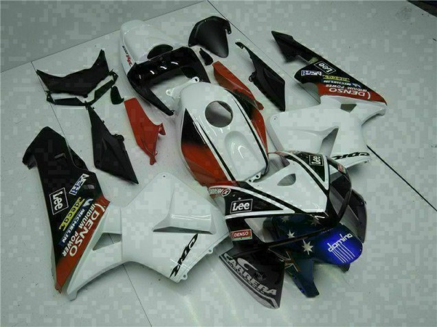 Affordable 2005-2006 White Red Black Lee Honda CBR600RR Motorbike Fairing Canada Affordable 2005-2006 White Red Black Lee Honda CBR600RR Motorbike Fairing Canada
