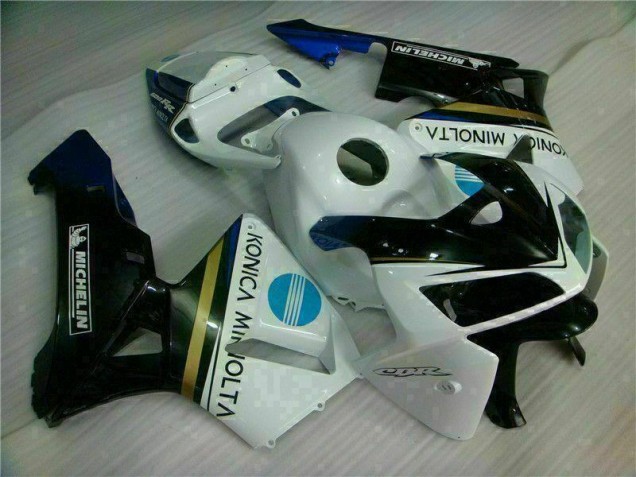 Affordable 2005-2006 White Black Honda CBR600RR Replacement Motorcycle Fairings Canada Affordable 2005-2006 White Black Honda CBR600RR Replacement Motorcycle Fairings Canada