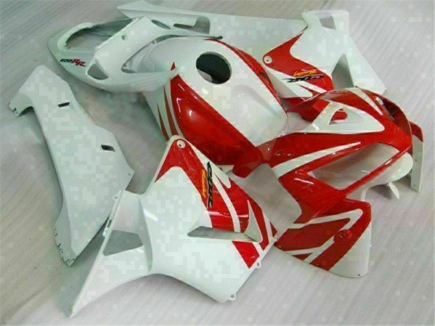 Affordable 2005-2006 Red White Honda CBR600RR Motor Fairings Canada Affordable 2005-2006 Red White Honda CBR600RR Motor Fairings Canada