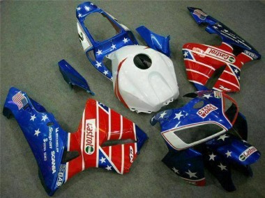Affordable 2005-2006 Blue Red Cycle World Castrol Honda CBR600RR Motorcycle Fairings Kit Canada