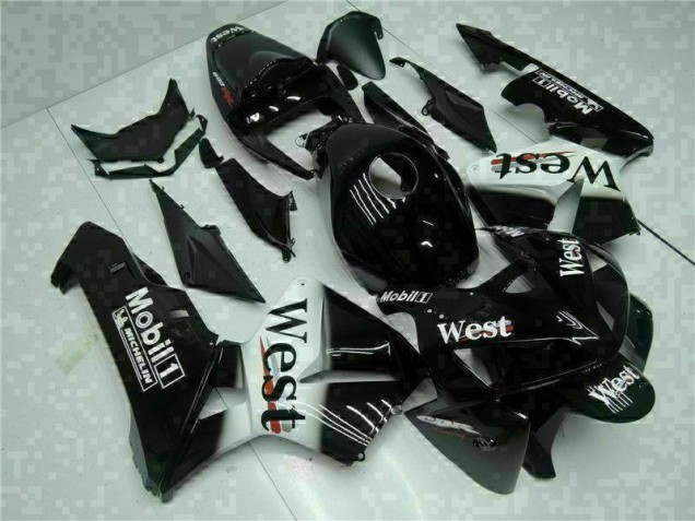Affordable 2005-2006 Black West Honda CBR600RR Motorbike Fairing Kits Canada Affordable 2005-2006 Black West Honda CBR600RR Motorbike Fairing Kits Canada