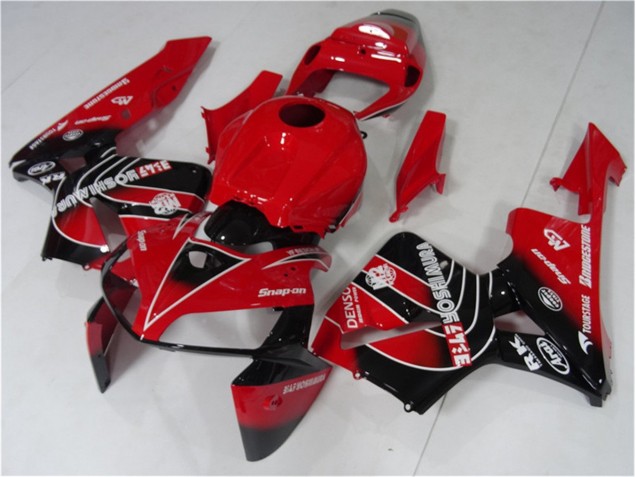 Affordable 2005-2006 Red Black Honda CBR600RR Motorcycle Fairing Kit Canada