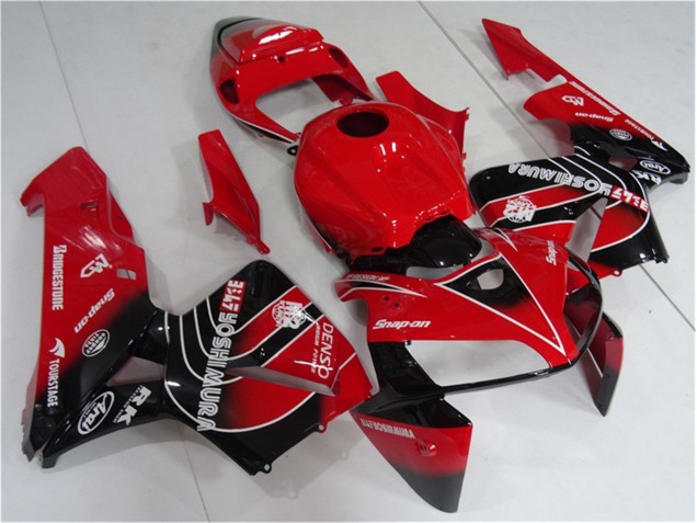 Affordable 2005-2006 Red Black Honda CBR600RR Motorcycle Fairing Kit Canada