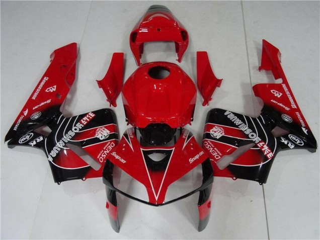 Affordable 2005-2006 Red Black Honda CBR600RR Motorcycle Fairing Kit Canada