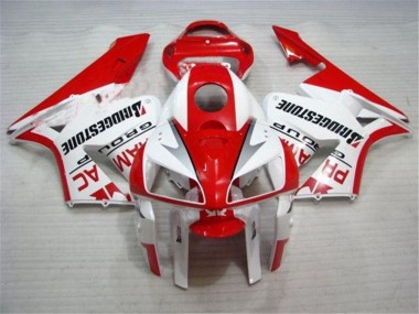 Affordable 2005-2006 Red White Honda CBR600RR Bike Fairings Canada