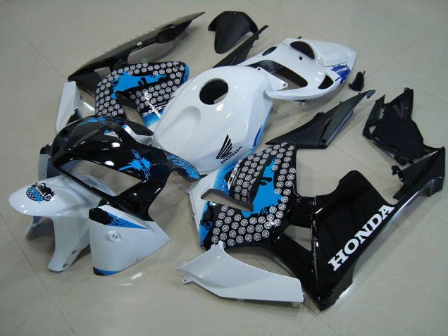 Affordable 2005-2006 Matte Black with Red Sticker Honda CBR600RR Motorcyle Fairings Canada