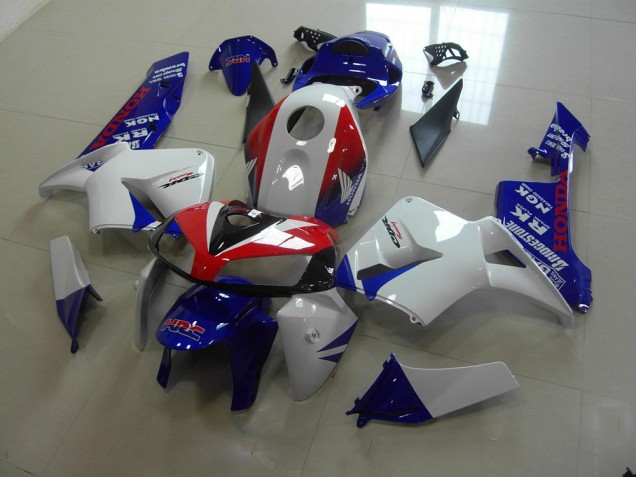 Affordable 2005-2006 White Blue Red HRC Honda CBR600RR Motorcycle Fairing Canada Affordable 2005-2006 White Blue Red HRC Honda CBR600RR Motorcycle Fairing Canada