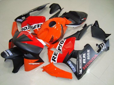 Affordable 2005-2006 Matte Black Repsol Race Honda CBR600RR Motorcycle Fairing Kit Canada