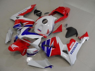 Affordable 2005-2006 White Blue Red Motul HRC Honda CBR600RR Moto Fairings Canada
