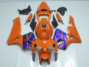Affordable 2005-2006 Orange Blue Honda CBR600RR Motorcycle Fairings Kit Canada