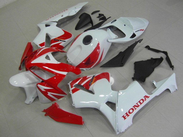 Affordable 2005-2006 Red White Honda CBR600RR Replacement Motorcycle Fairings Canada Affordable 2005-2006 Red White Honda CBR600RR Replacement Motorcycle Fairings Canada