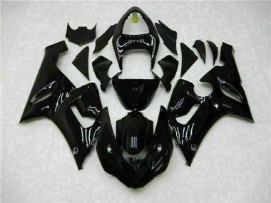 Affordable 2005-2006 Glossy Black Kawasaki ZX6R Motor Fairings Canada