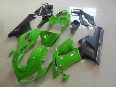 Affordable 2005-2006 Green Kawasaki ZX6R Motorcycle Replacement Fairings & Bodywork Canada
