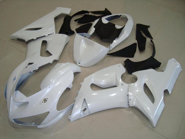 Affordable 2005-2006 Dark Pearl White Kawasaki ZX6R Motorbike Fairing Canada Affordable 2005-2006 Dark Pearl White Kawasaki ZX6R Motorbike Fairing Canada