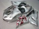 Affordable 2005-2006 Silver Red Flames Kawasaki ZX6R Motorcycle Fairings Canada Affordable 2005-2006 Silver Red Flames Kawasaki ZX6R Motorcycle Fairings Canada