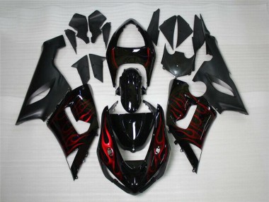 Affordable 2005-2006 Red Black Kawasaki ZX6R Motor Bike Fairings Canada