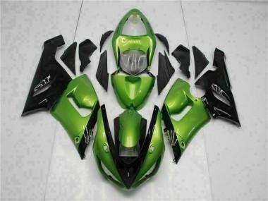 Affordable 2005-2006 Green Kawasaki ZX6R Motorcycle Bodywork Canada