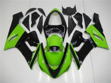 Affordable 2005-2006 Green Black Kawasaki ZX6R Motor Fairings Canada