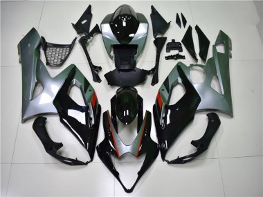 Affordable 2005-2006 Black Silver Suzuki GSXR 1000 Motorcycle Fairing Kit Canada