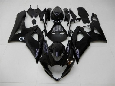 Affordable 2005-2006 Glossy Black Suzuki GSXR 1000 Bike Fairings Canada