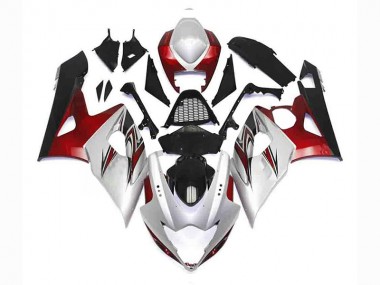 Affordable 2005-2006 Silver Red Black Suzuki GSXR 1000 Bike Fairing Kit Canada
