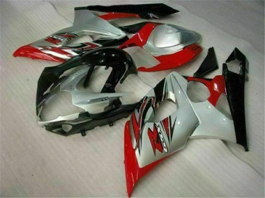 Affordable 2005-2006 Red White Suzuki GSXR 1000 Motorcyle Fairings Canada