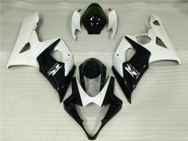 Affordable 2005-2006 White Black Suzuki GSXR 1000 Moto Fairings Canada