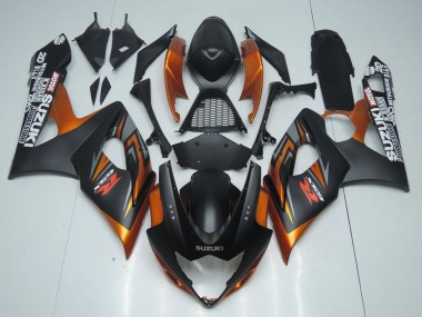 Affordable 2005-2006 Brown and Matte Black Suzuki GSXR 1000 Replacement Motorcycle Fairings Canada