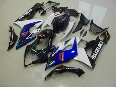 Affordable 2005-2006 Blue White Suzuki GSXR 1000 Motorcycle Fairings Kit Canada