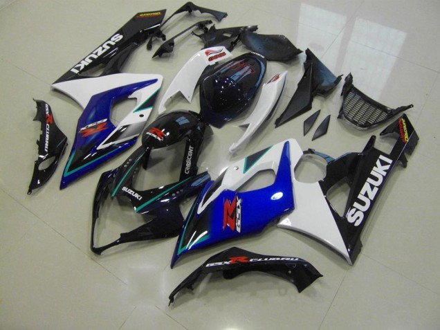 Affordable 2005-2006 Blue White Suzuki GSXR 1000 Motorcycle Fairings Kit Canada